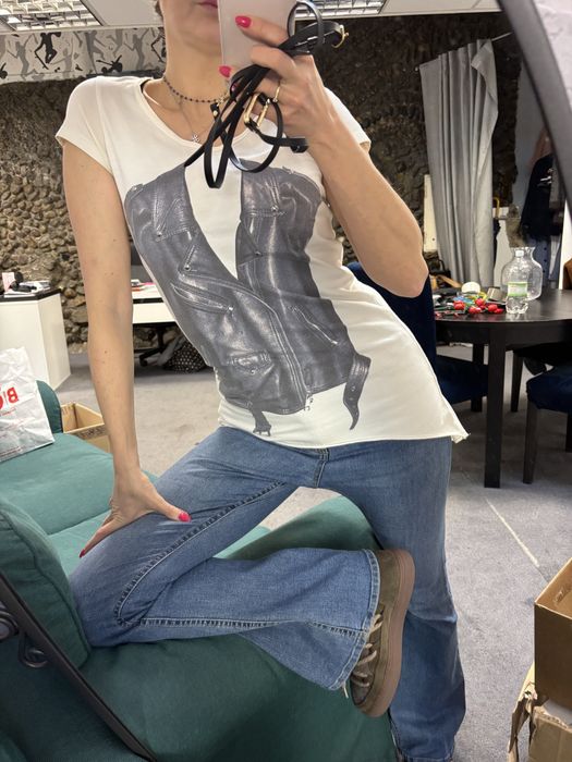 Please tshirt glam rock tunika rockowa bluzka