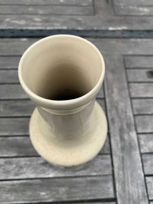 Stary Ręcznie malowany wazon Tułowice, 23cm , PRL
