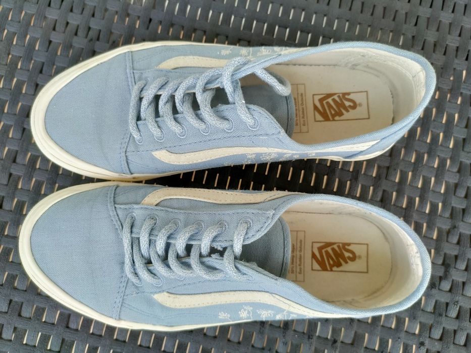 Vans Niebiskie 38 - Old Skool Tapered Eco Theory Embroidered Flowers A