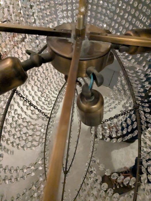 Żyrandol z kryształkami