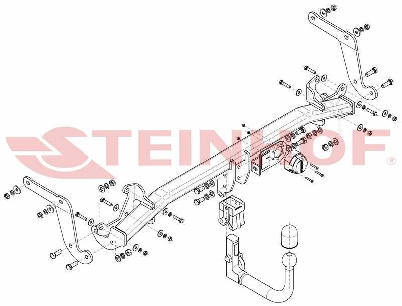 WYPINANY HAK Holowniczy + Moduł 7 pin do Peugeot 5008 II od 2017