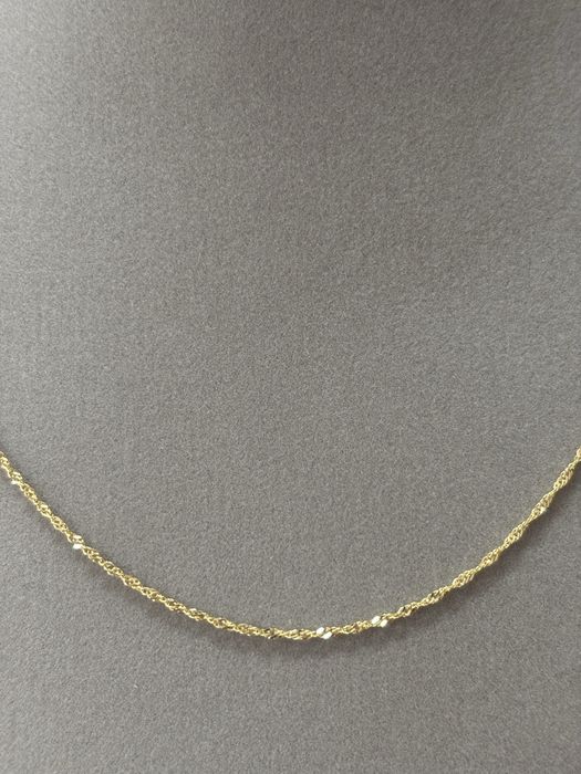 Złoty łańcuszek singapur p.333 komunia chrzest 45cm