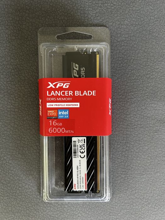 RAM XPG Lancer blade DDR5 memory 16GB 6000mt/s