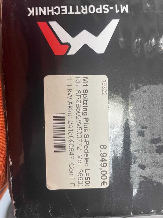 Spitzing Plus S-Pedelec e-bike MTB, rama L, moc 850W, 2xbateria 1050Wh