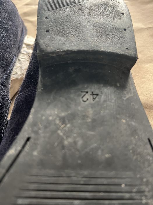 Mocassins camurça azul escuro 42