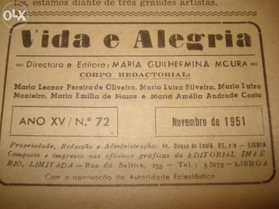Vida e Alegria (revistas antigas)