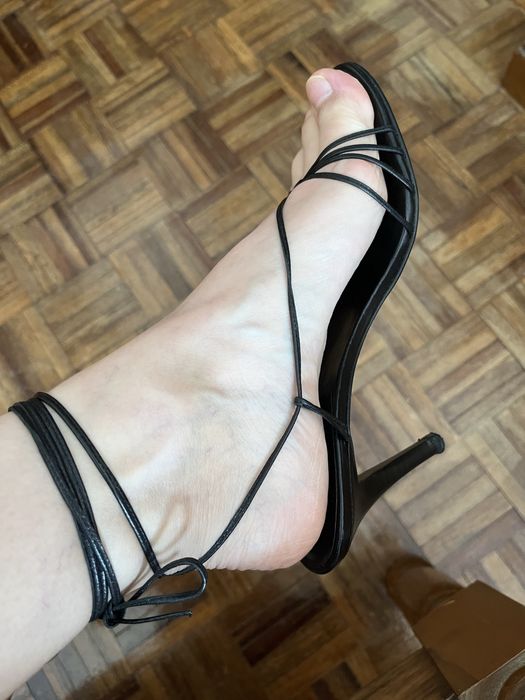 Sandálias pretas da Zara