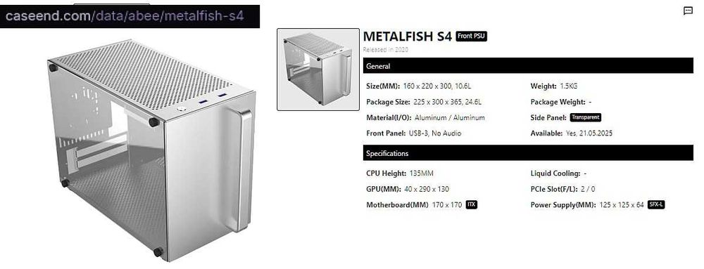 KOMPUTER PC - mały zgrabny SFF A4 aluminium/szkło.
