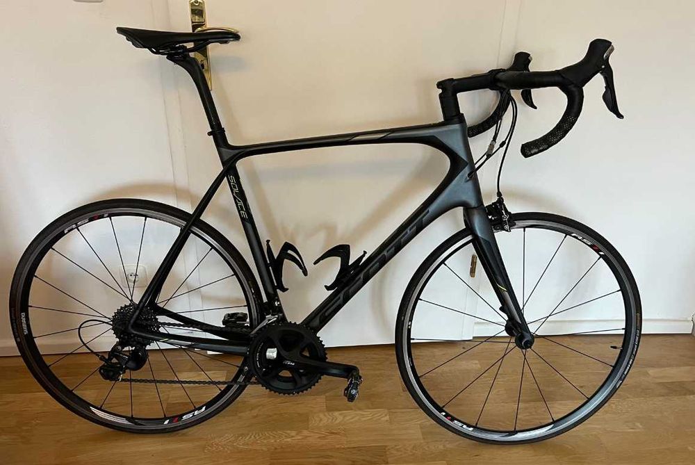 Rower szosa CARBON SCOTT SOLACE shimano 105 pomiar mocy 190-200cm XXL
