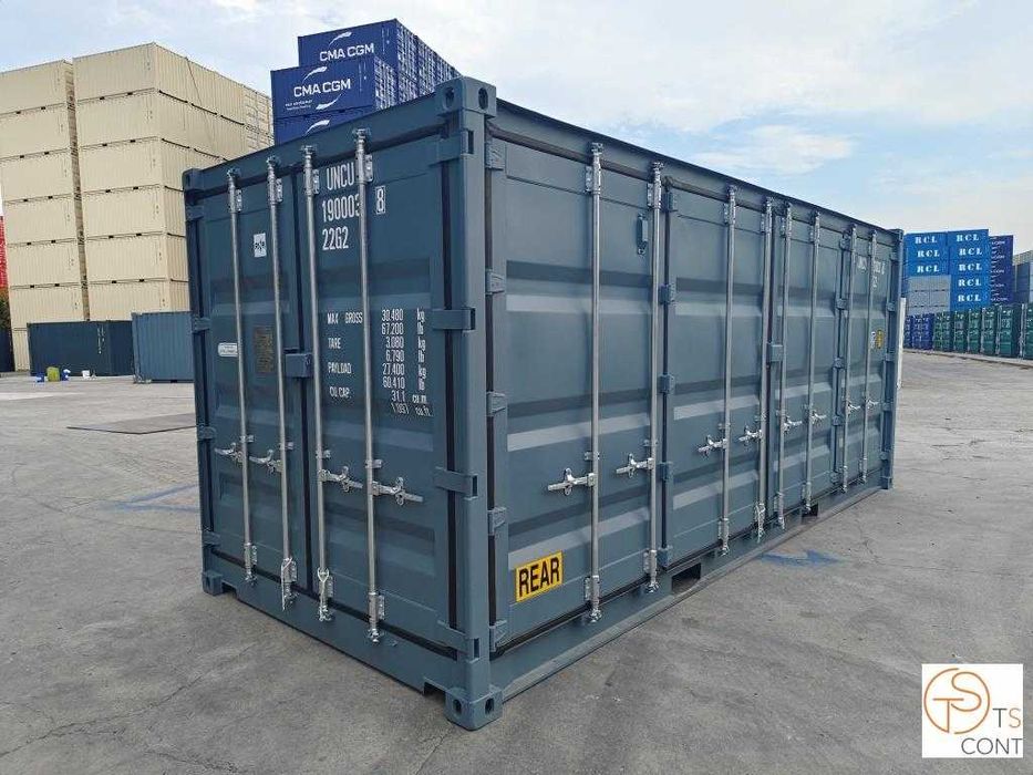Kontener morski magazynowy OPEN SIDE 20 DV OS i 20 HC OS – TS-CONT