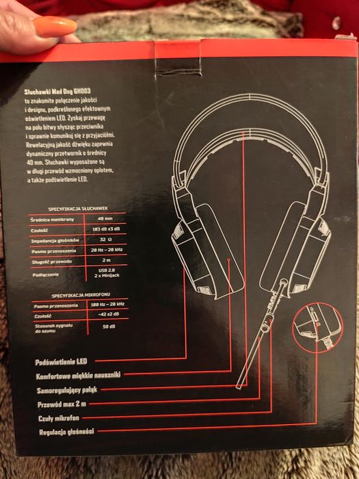 Słuchawki gamingowe mad dog Gh003