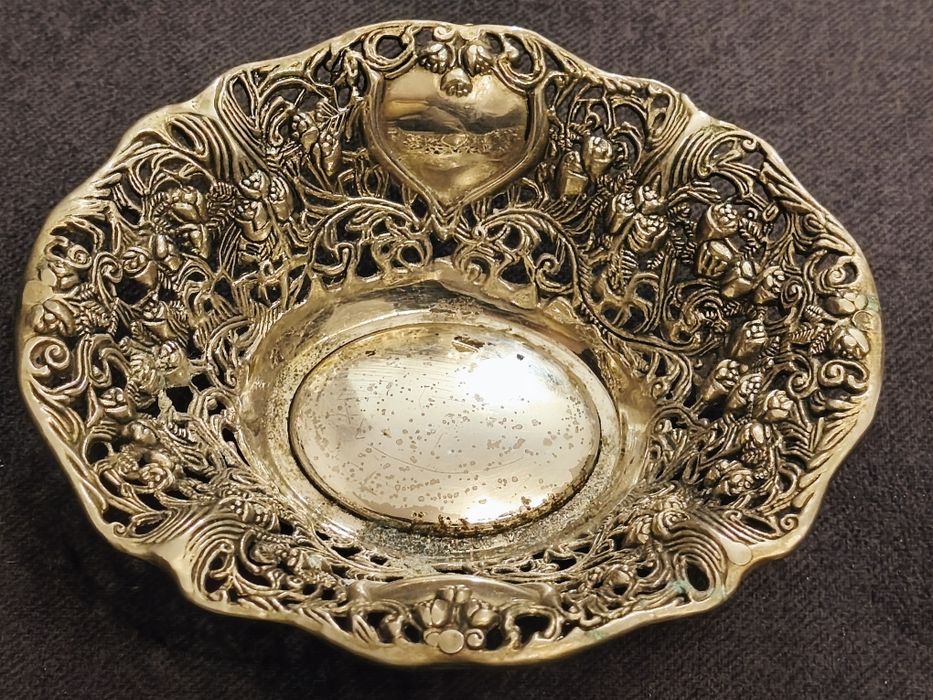 Misa miska patera naczynie ozdobne vintage, pięknie zdobione