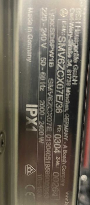 2023рік Посудомика Bosch SMV6ZCX07E Made in Germany посудомойка 60cm