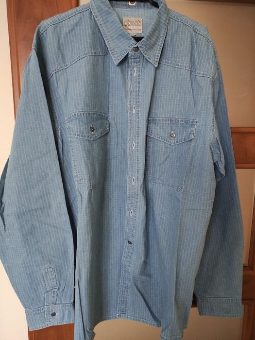 Koszula jeansowa niebieska r.XXL