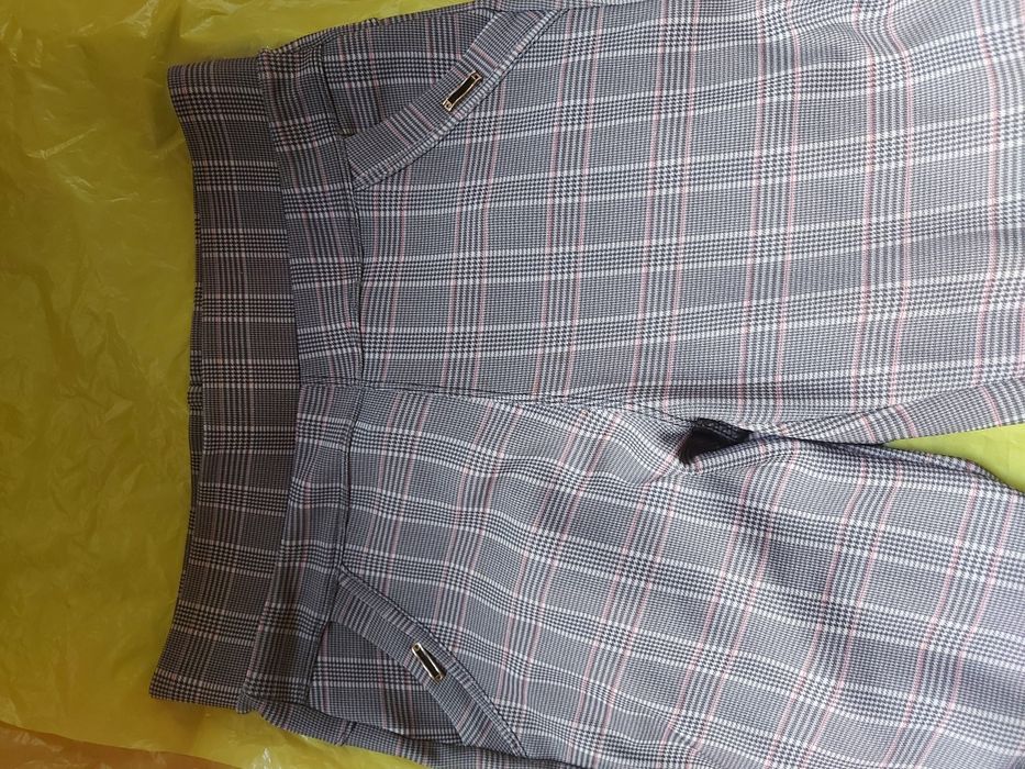 Leginsy w kratkę damskie rozmiar M/L