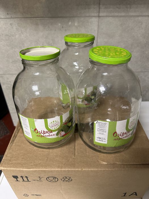 Банки стекло 3литра  для косервации.