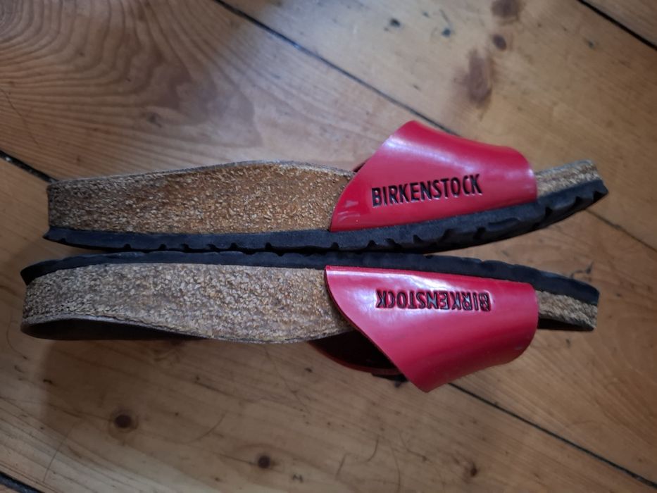 Birkenstock klapki czerwone 35