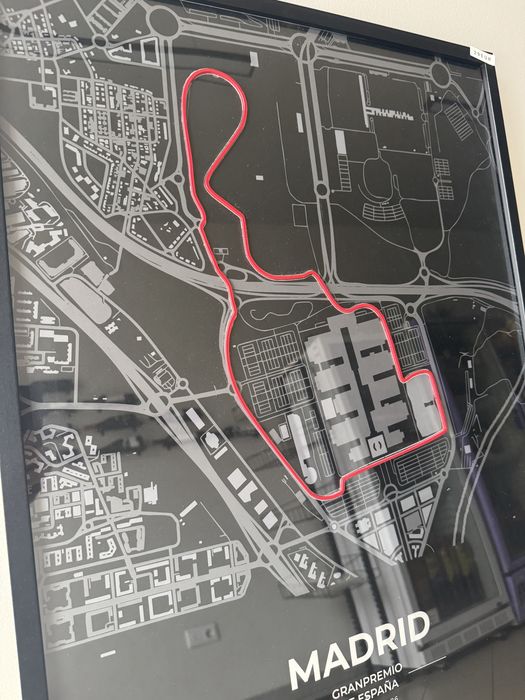 Quadro grande premio madrid formula1