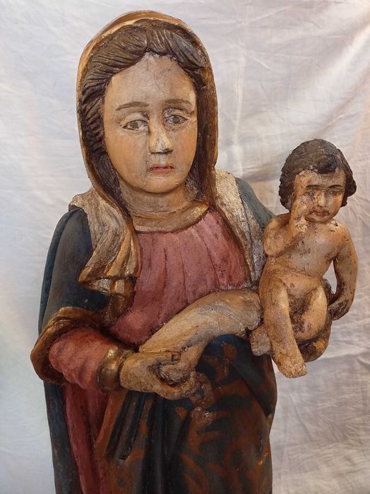 Figura Nossa Sra da Saúde Madeira Séc XIX