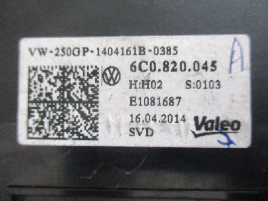 Comando Sofagem Ar Condicionado VW Volkswagen Polo 2014 a 2017