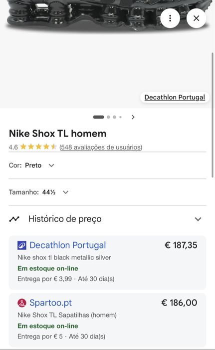 Nike shox novos