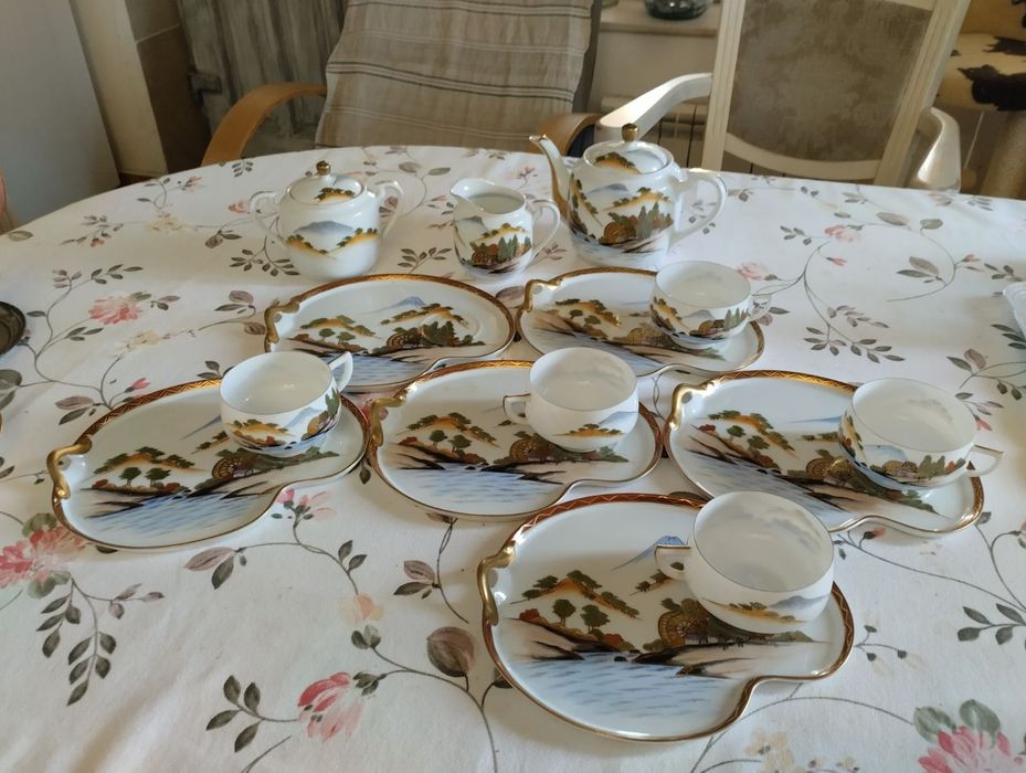 Винтажный японский чайный сервиз