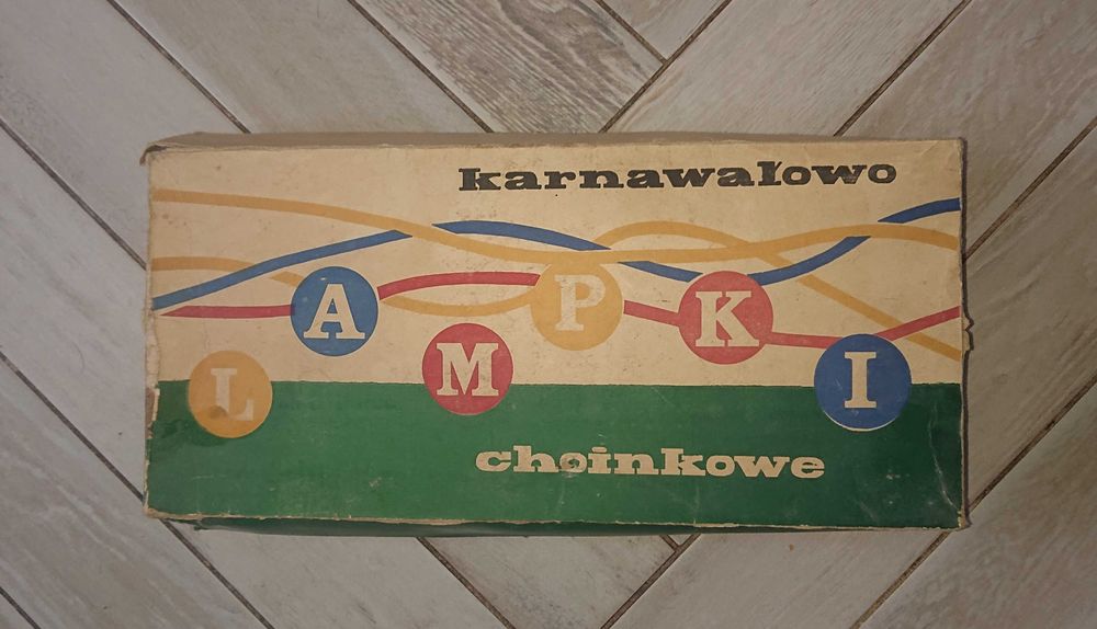 Lampki Choinkowe Vintage z lat PRL-u. Unikat
