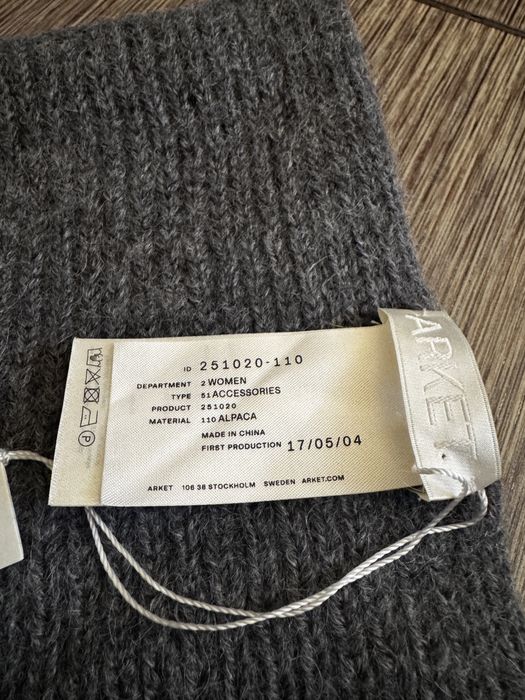 Шикарний великий шарф з 100% альпаки arket, оригінал, новий