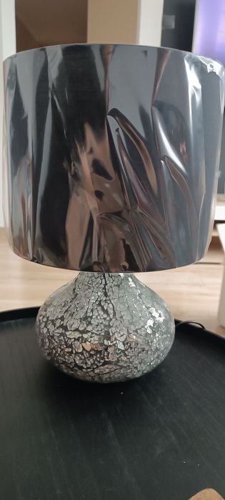 Lampa stołowa srebra stołowa