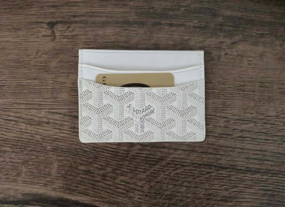 Biały cardholder Goyard