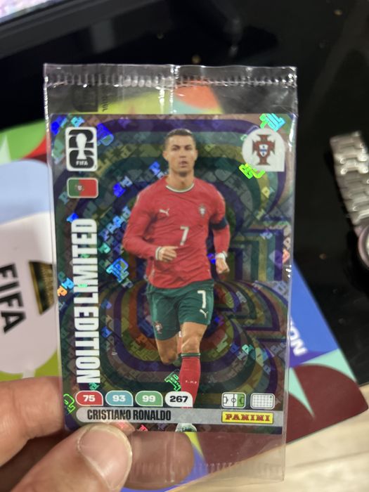 Carta da panini cristiano ronaldo