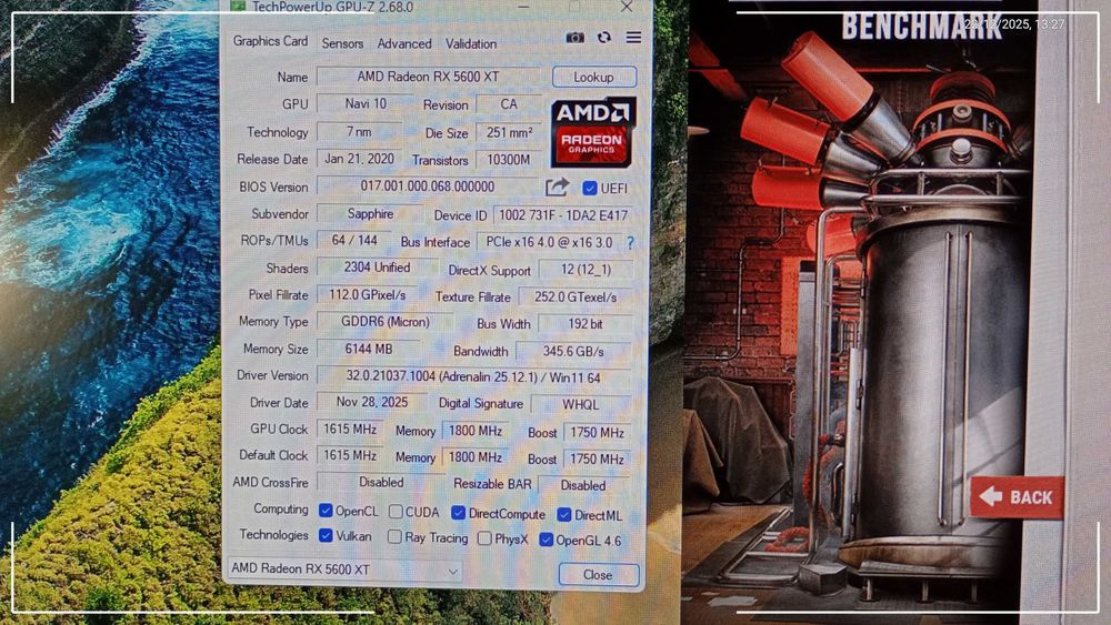 Placa Gráfica Sapphire PULSE RX 5600 XT 6G GDDR6