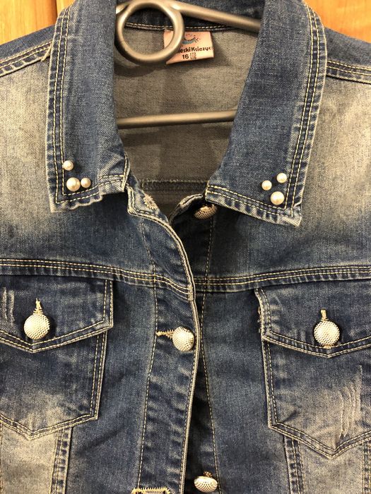 Kurtka jeans dziewczęca