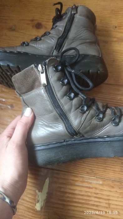 Черевики зимові,шкіряні,носилися два сезони,