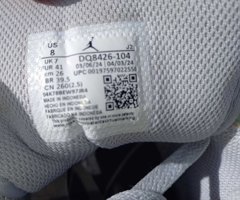 Nike Air Jordan 41 wysokie sneakersy white grey navy