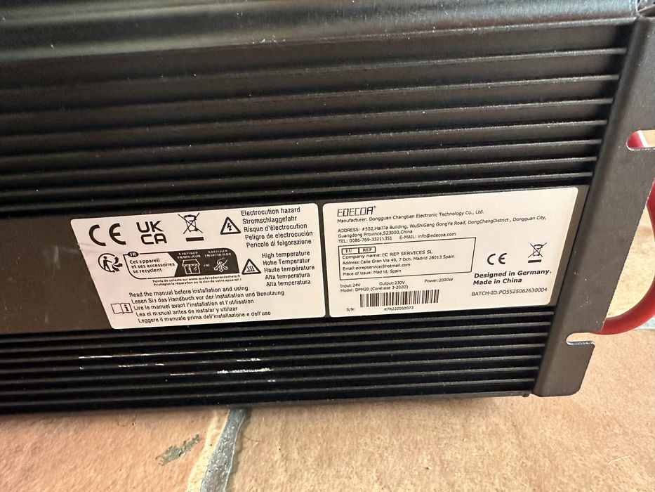 Inversor 24 V 220 V conversor 2000 w e pico de 4000 w
