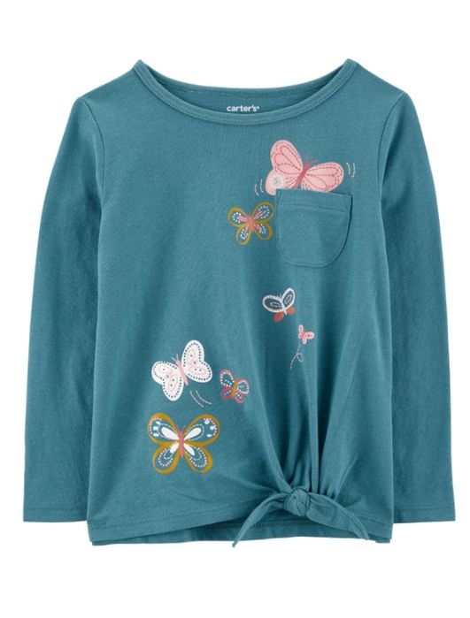 Кофта Carters 3t для дівчинки лонгслів футболка