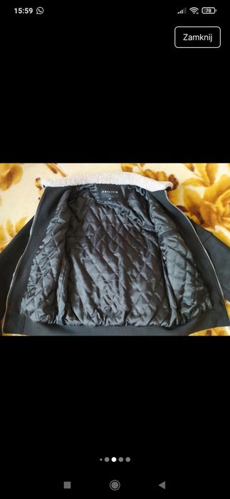 Kurtka zamszowa męska z kożuszkiem