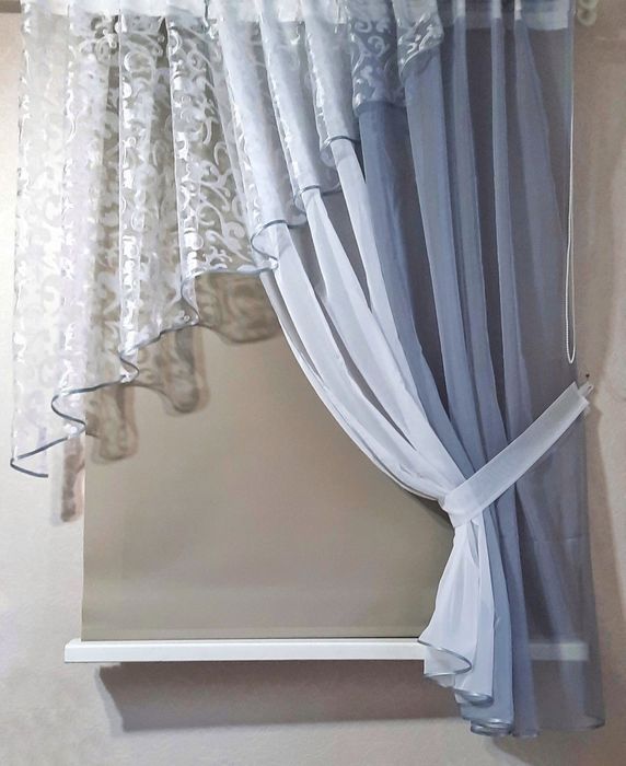 Тюль на кухню (різні кольори))