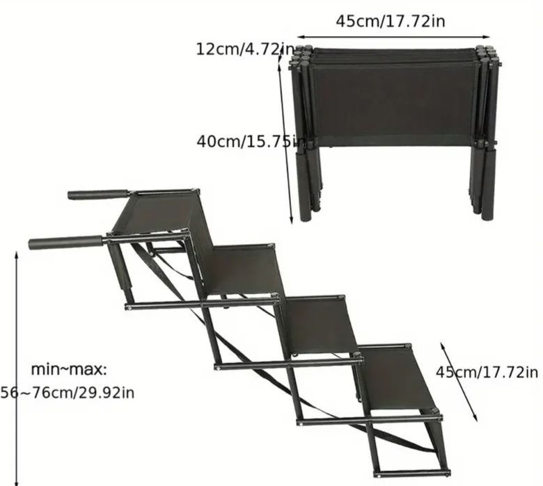 Nowe schodki dla psa do domu lub auta skladane