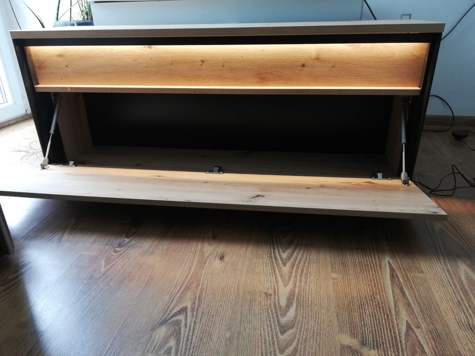 Szafka wisząca led, barek alkohol, buty, konsola