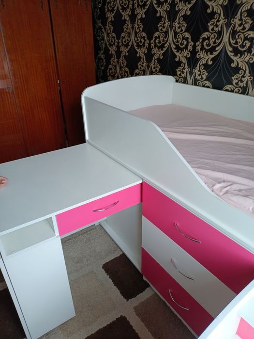 Ліжко чердак з матрацом