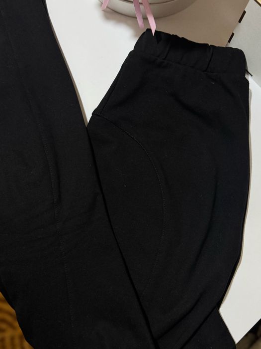 Лосини чорні з рельєфними швами