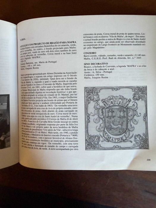 CARRILHÕES DE MAFRA – Roteiro Monográfico – Primeira Edição 1993