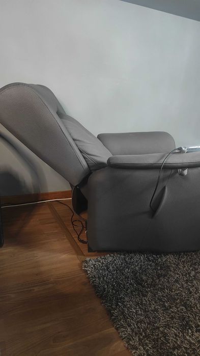 Sofa Electrico - 2 Motores New Nobuck Gris Osc.