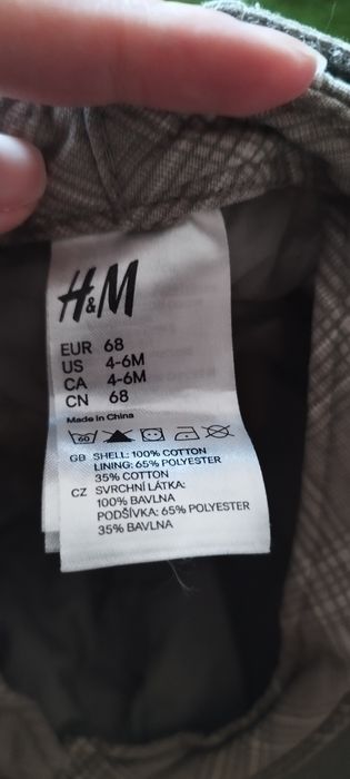 Czapka z daszkiem H&M 68 wojskowy styl