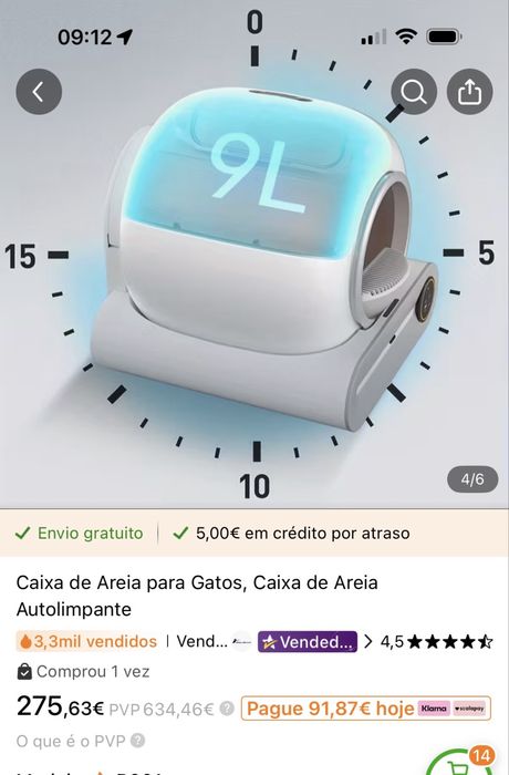 Venda caixa de areia automatica