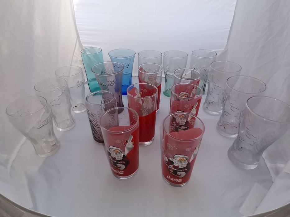 18 copos vidro Coca-Cola