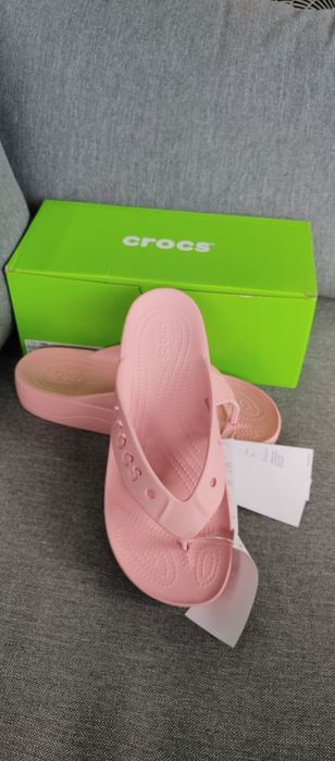 Crocs damskie lekkie Japonki Klapki  42 W11 stan NOWE