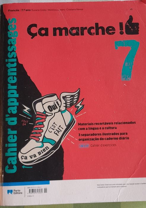 Manuais e caderno de fichas francês 7 ano